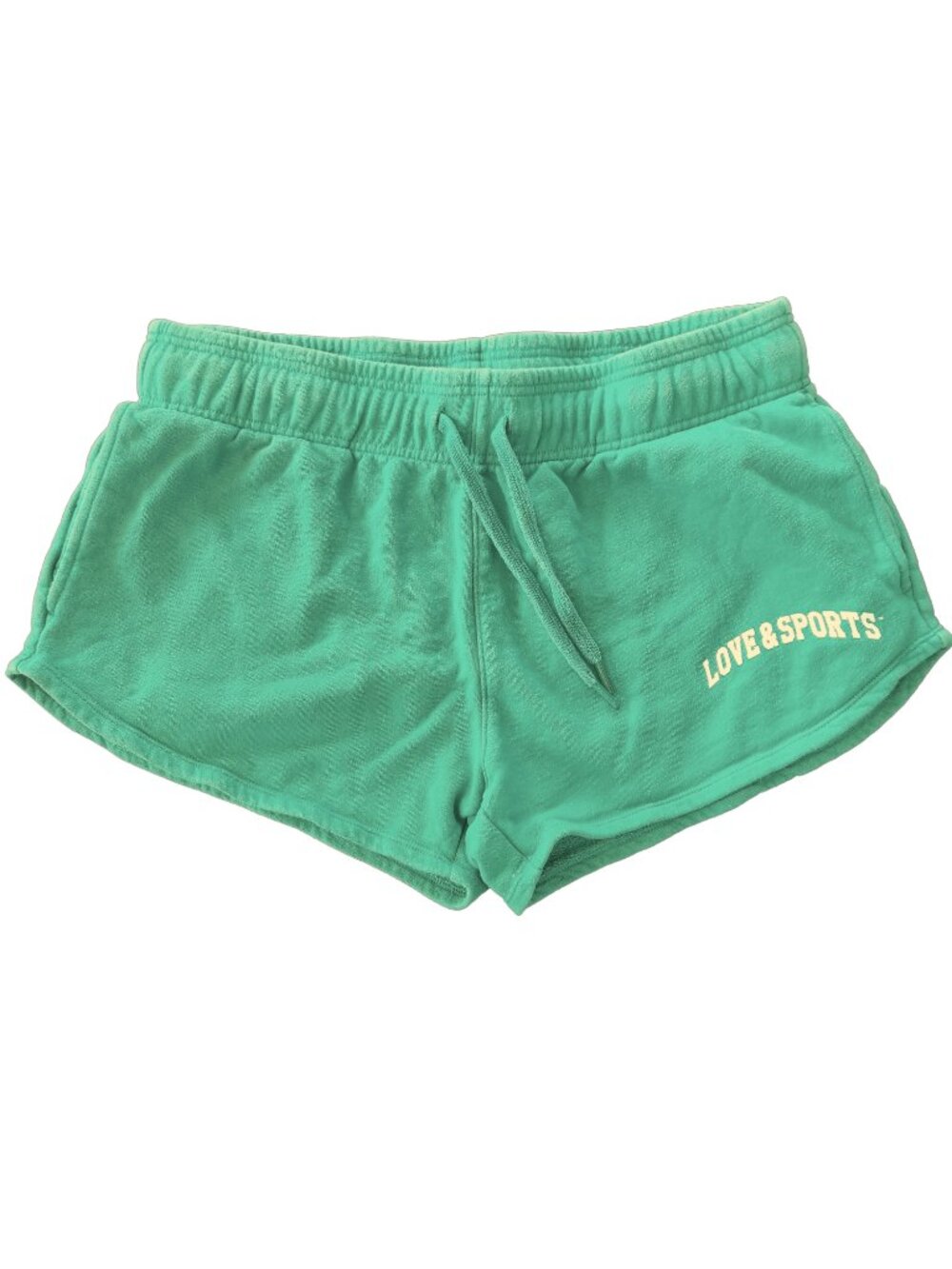 Love & Sports Green Terry Sweat Shorts w/Pockets and Drawstring | L (12-14)